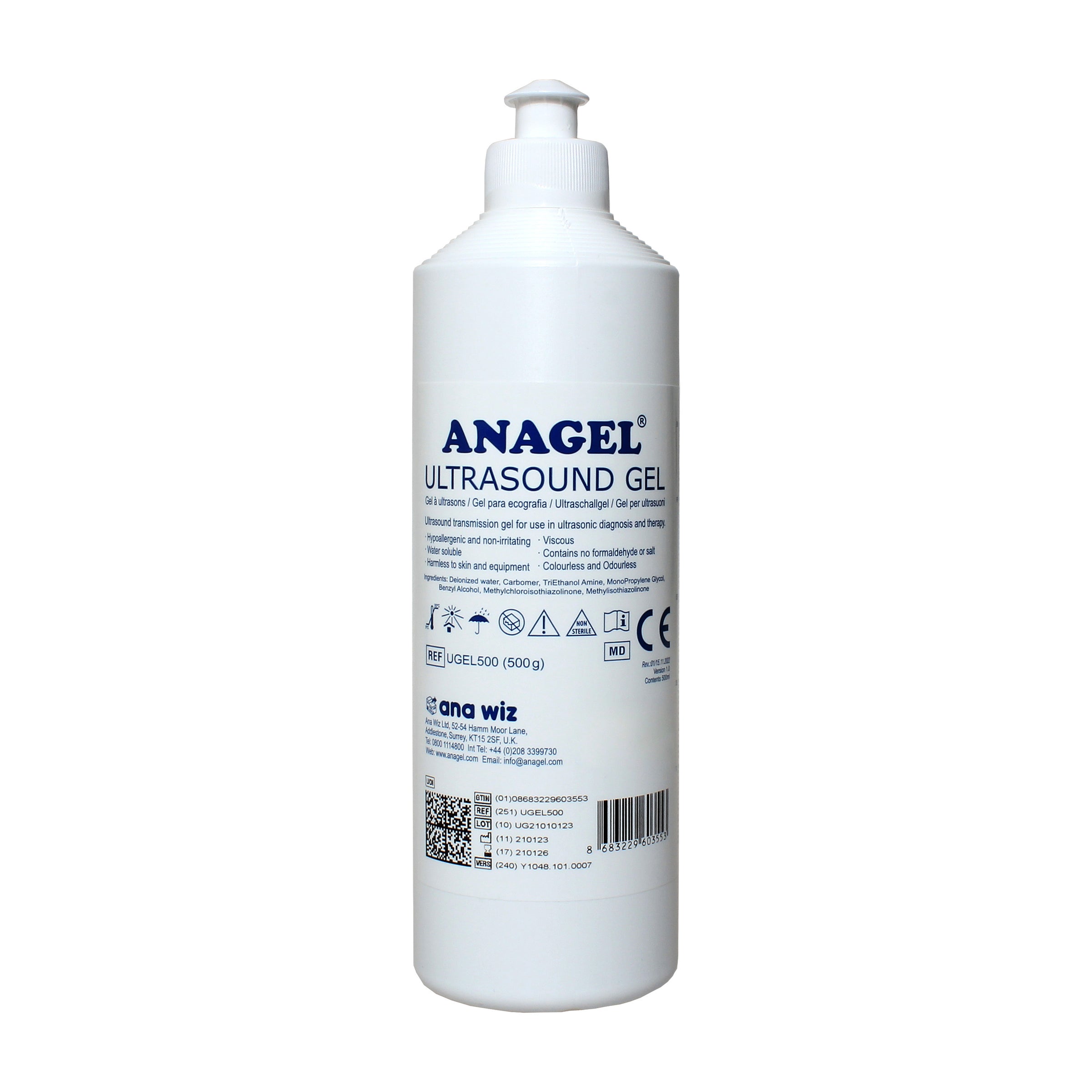 Ultrasound Gel 500ml Bottle