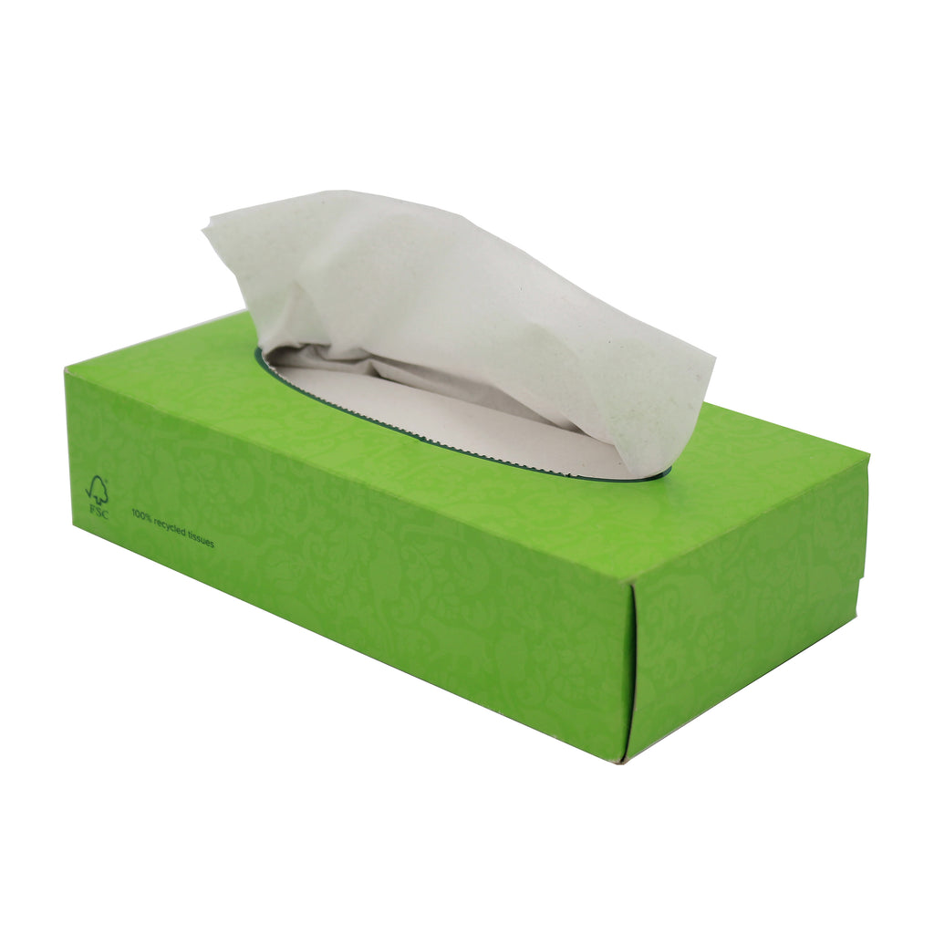 White Facial Tissues, Made from 100 Recycled Materials ANAGEL