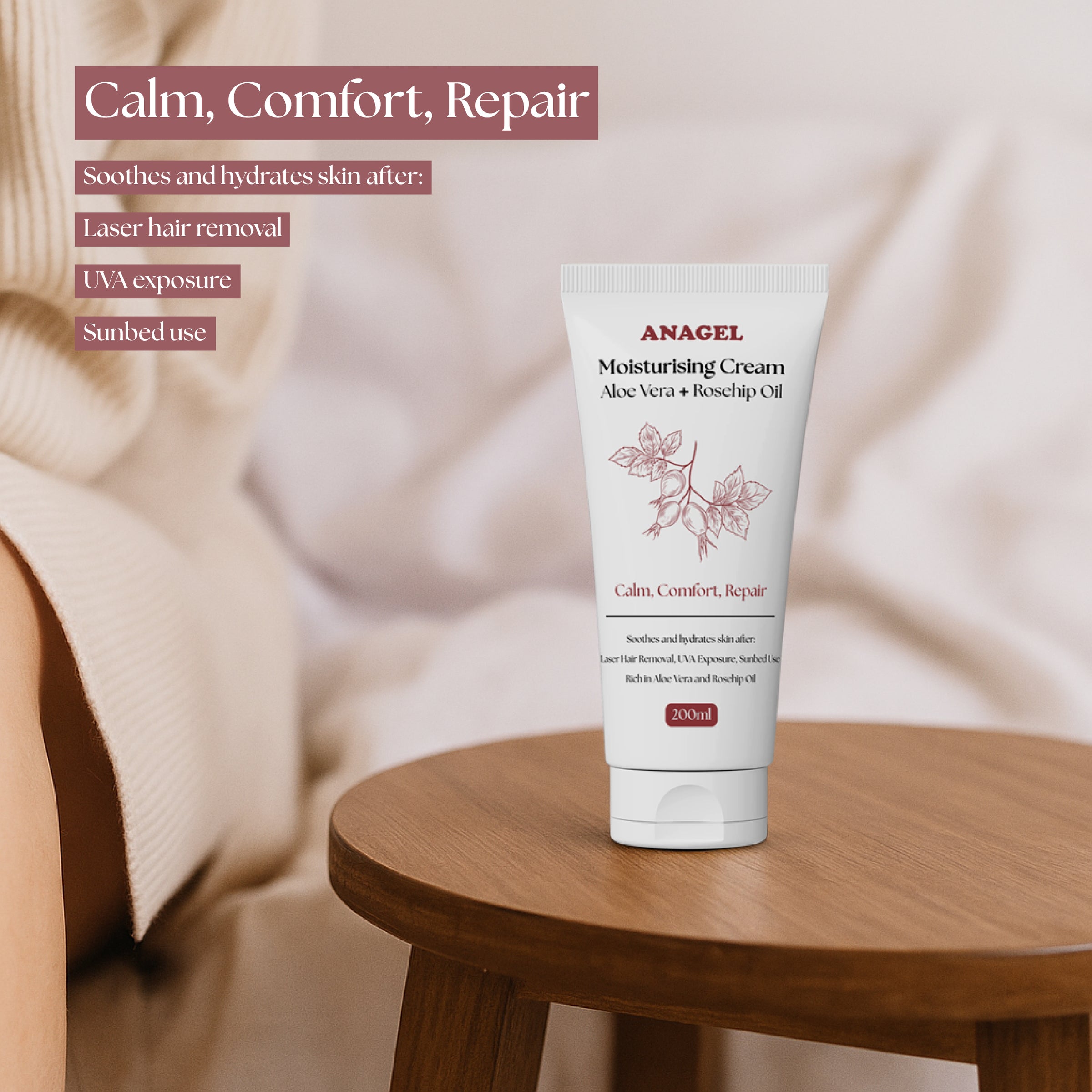 Aloe Vera & Rosehip Oil Moisturising Cream (200ml)